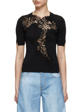 Ermanno Scervino black lace top